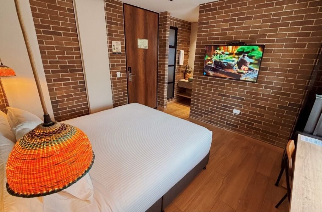 Vista de acceso a la Habitación Superior de Casa Rosé